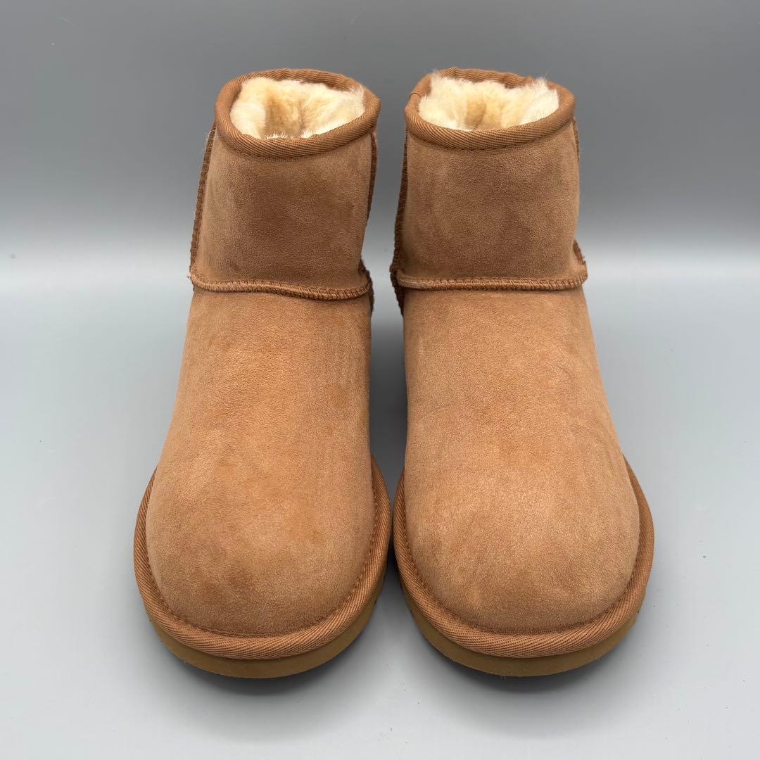 【新品訳あり】UGGクラシックミニⅡ ムートンブーツチェスナット25cm/UG2