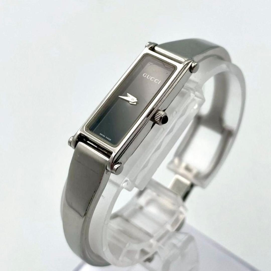 356 美品 新品電池 グッチ 1500L 腕時計 クオーツ バングルウォッチ