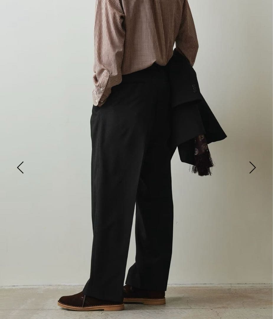 新品 steven alan ウール イン ツープリーツ ドレス　ワイド　パンツ