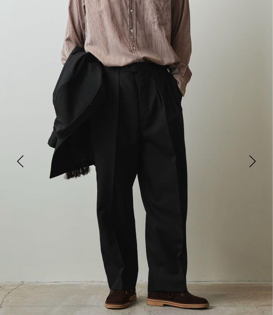 新品 steven alan ウール イン ツープリーツ ドレス　ワイド　パンツ