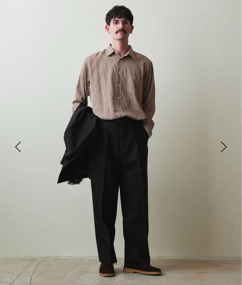 新品 steven alan ウール イン ツープリーツ ドレス　ワイド　パンツ