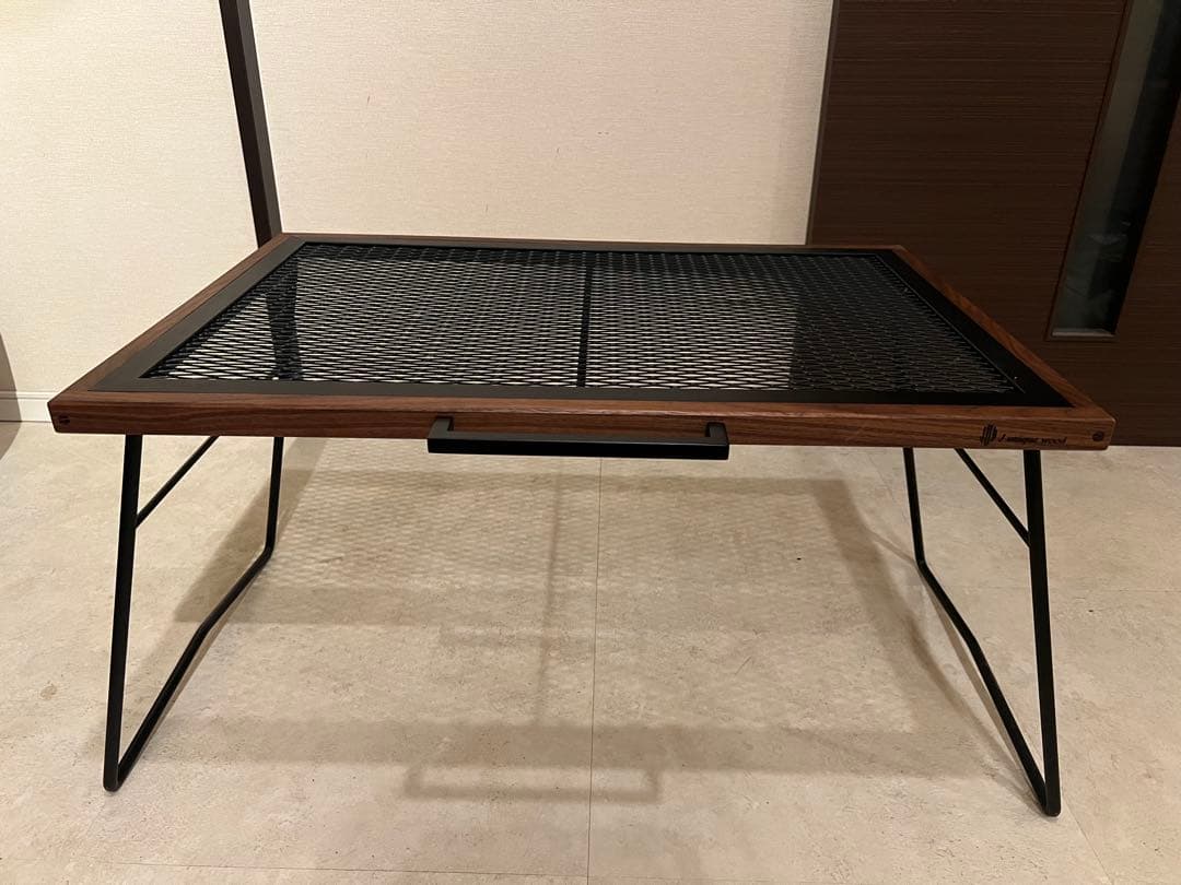 【KING】J unique wood ラストグリルテーブル タフテーブル