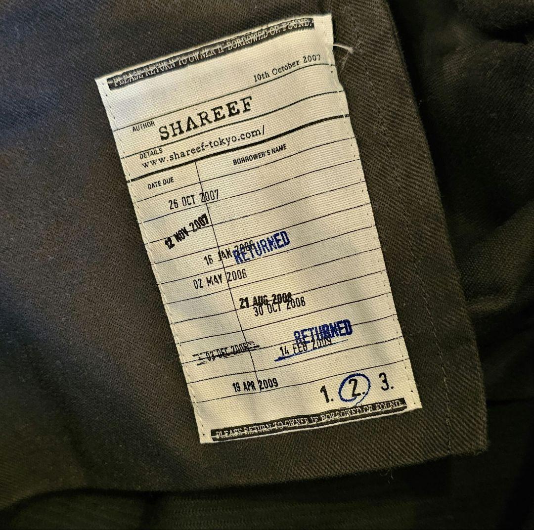 シャリーフ　ワイドパンツ　ブラック　パープル