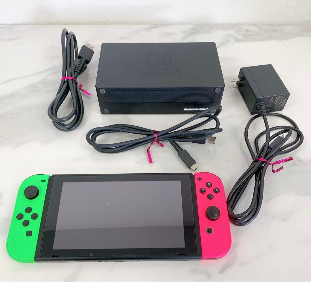 ＄Nintendo Switch HAC-001 本体　ネオンピンク　グリーン