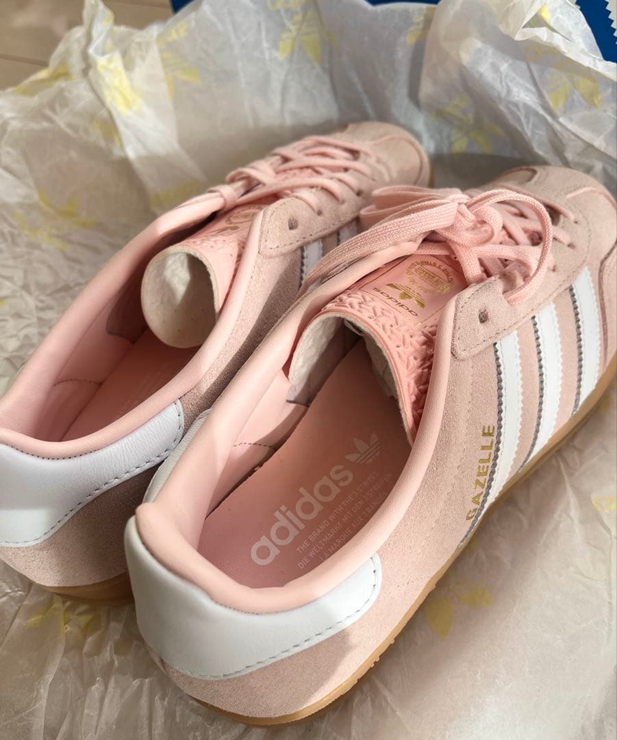 adidas Gazelle indoor sandypink ピンク　25cm