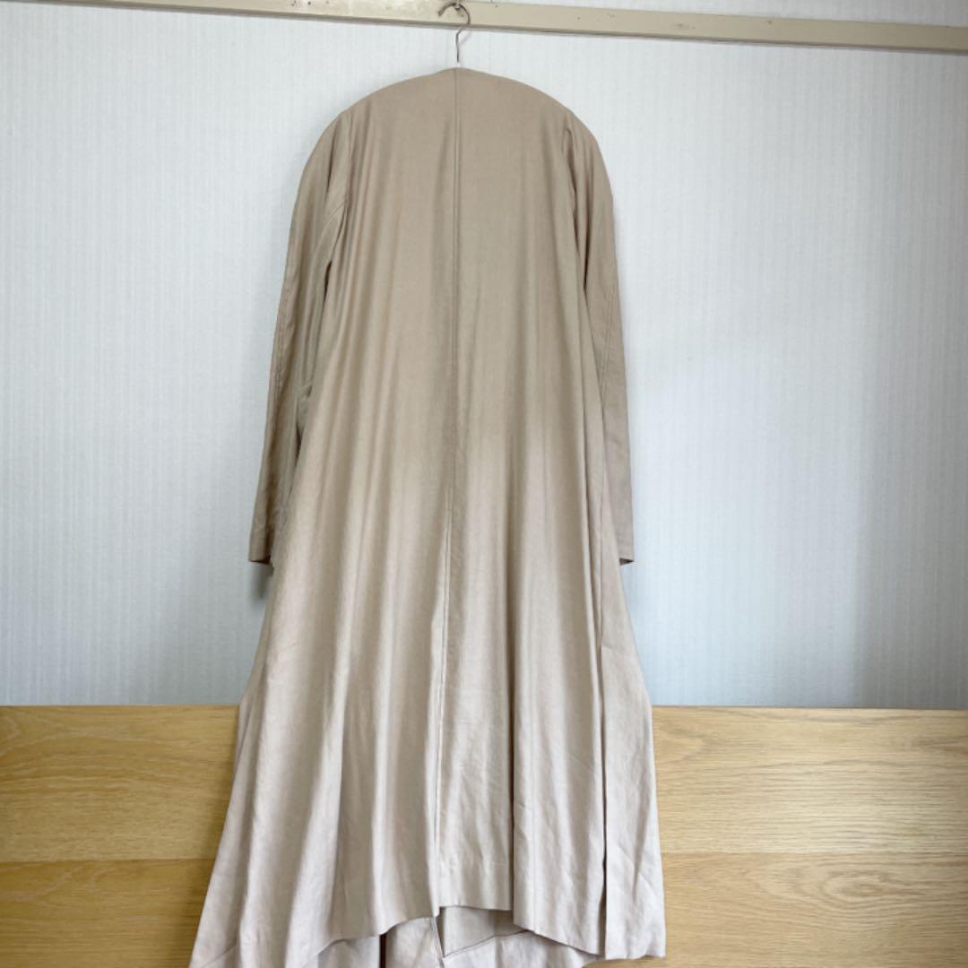 【新品タグ付】23区ソフトツイルストレッチノーカラ―コートサイズ50