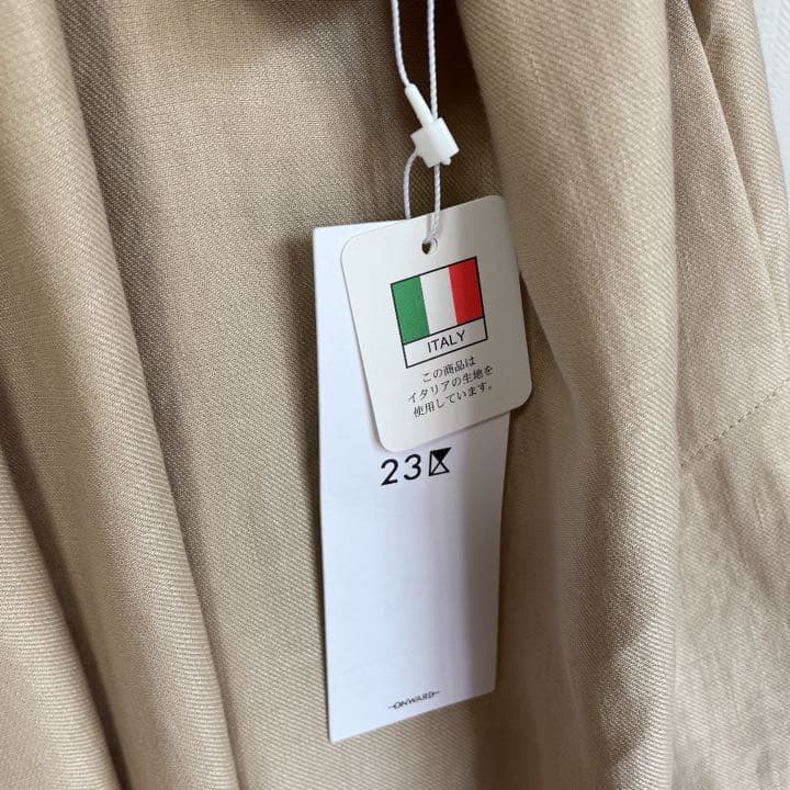 【新品タグ付】23区ソフトツイルストレッチノーカラ―コートサイズ50