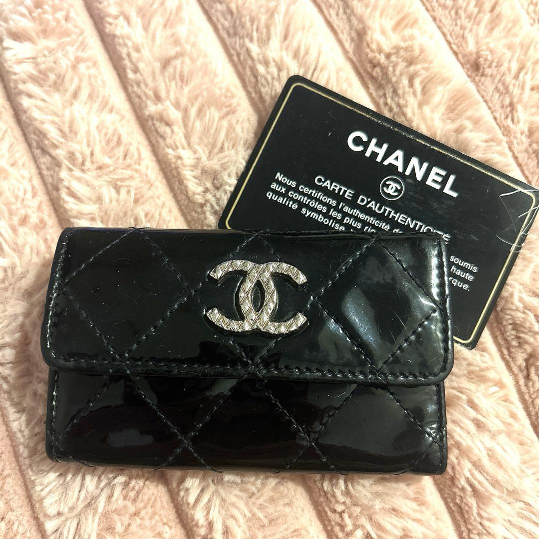CHANEL キーケース　エナメル　ブリリアント　ココマーク