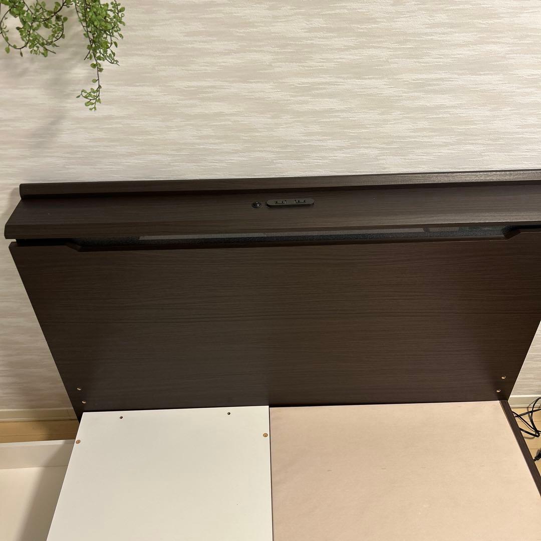 ニトリ 棚・コンセント付きチェストベッドフレーム セミダブル