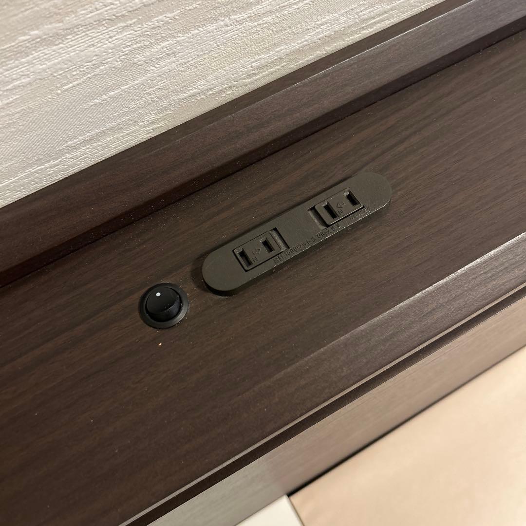 ニトリ 棚・コンセント付きチェストベッドフレーム セミダブル