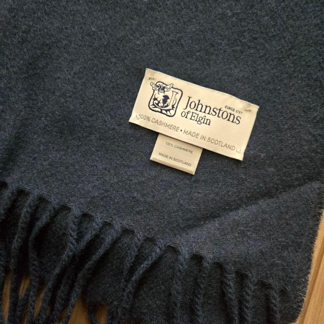 ジョンストンズ　カシミヤ 中判 ストール　マフラー