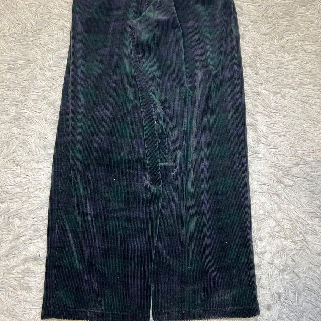 レア　ポロラルフローレン 90s 2タック チェック コーデュロイパンツ