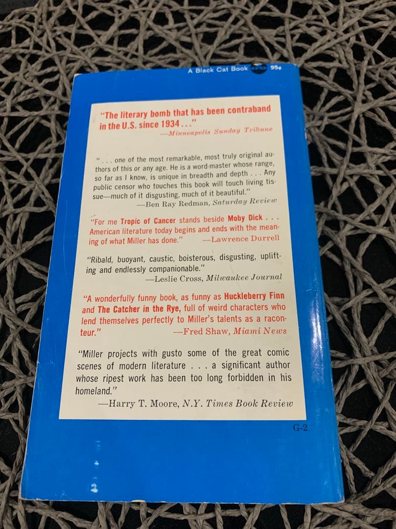 希少　Henry Miller Tropic of Cancer