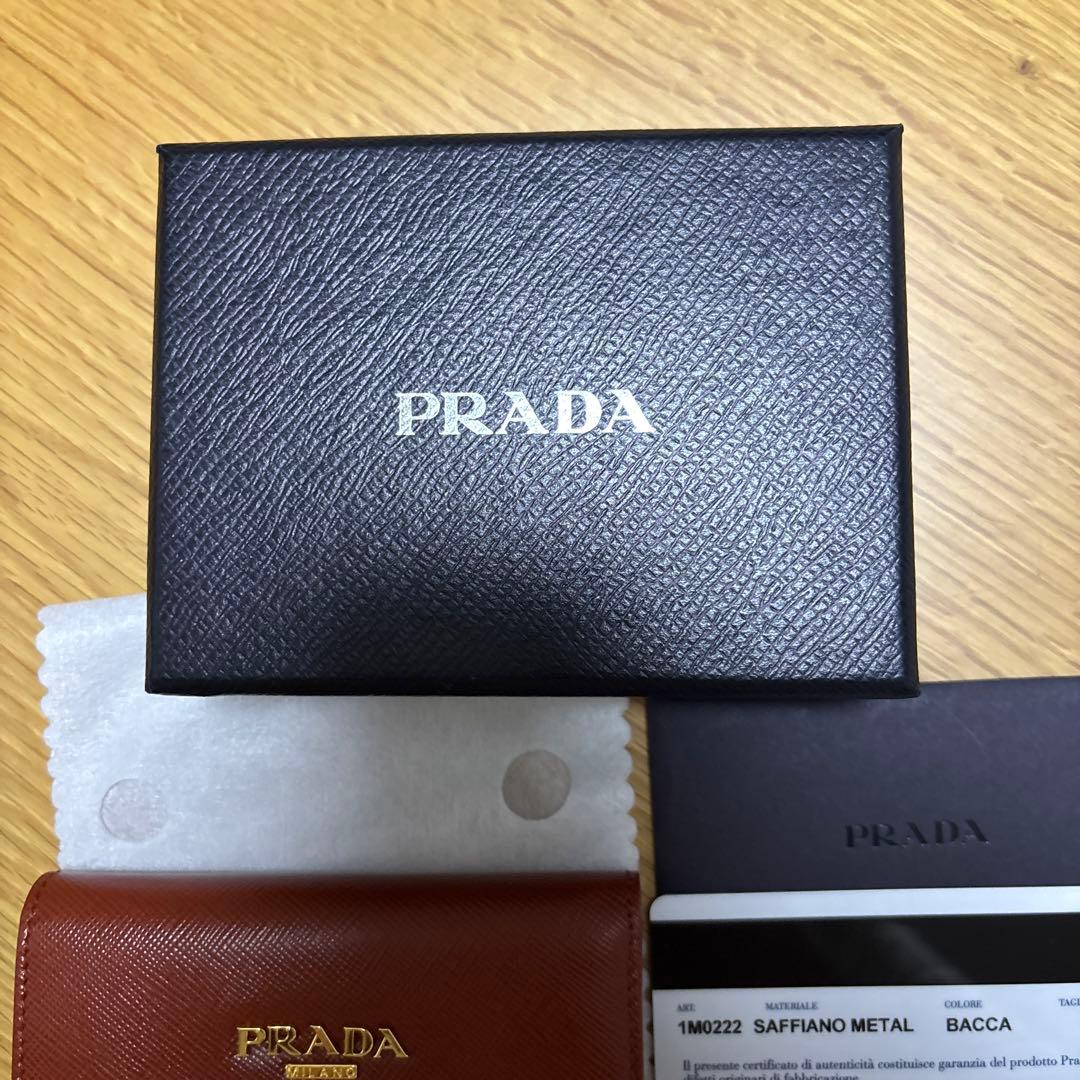 【未使用】プラダ PRADA サファイアーノ メタル　キーケース　6連
