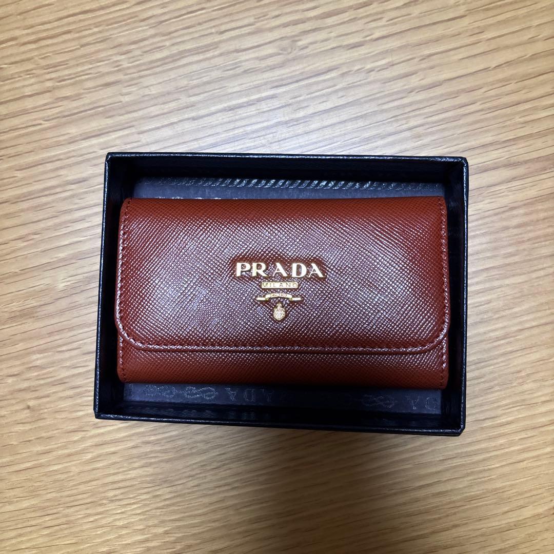 【未使用】プラダ PRADA サファイアーノ メタル　キーケース　6連
