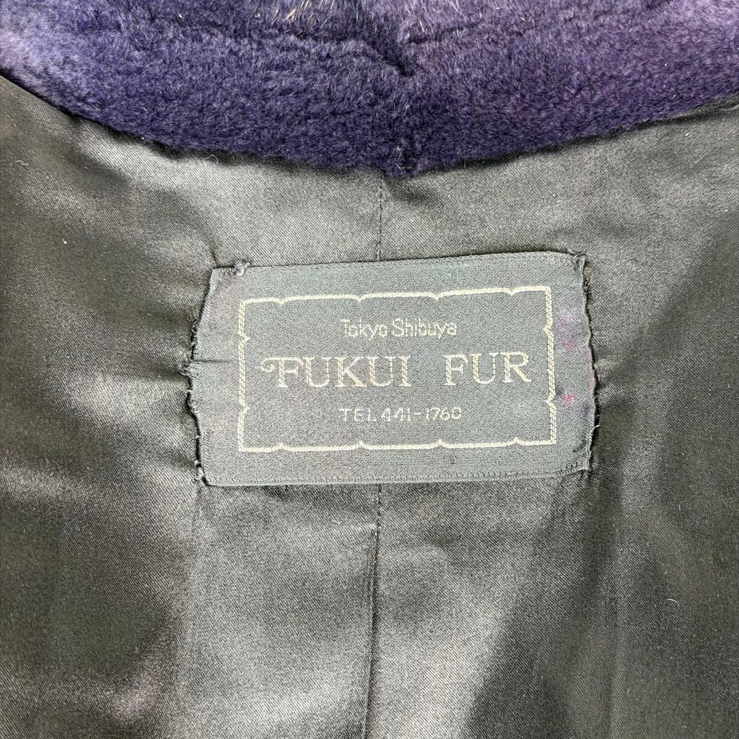 FUKUI FUR シェアード 肉厚 コート リアルファー 本毛皮 デザイン◎