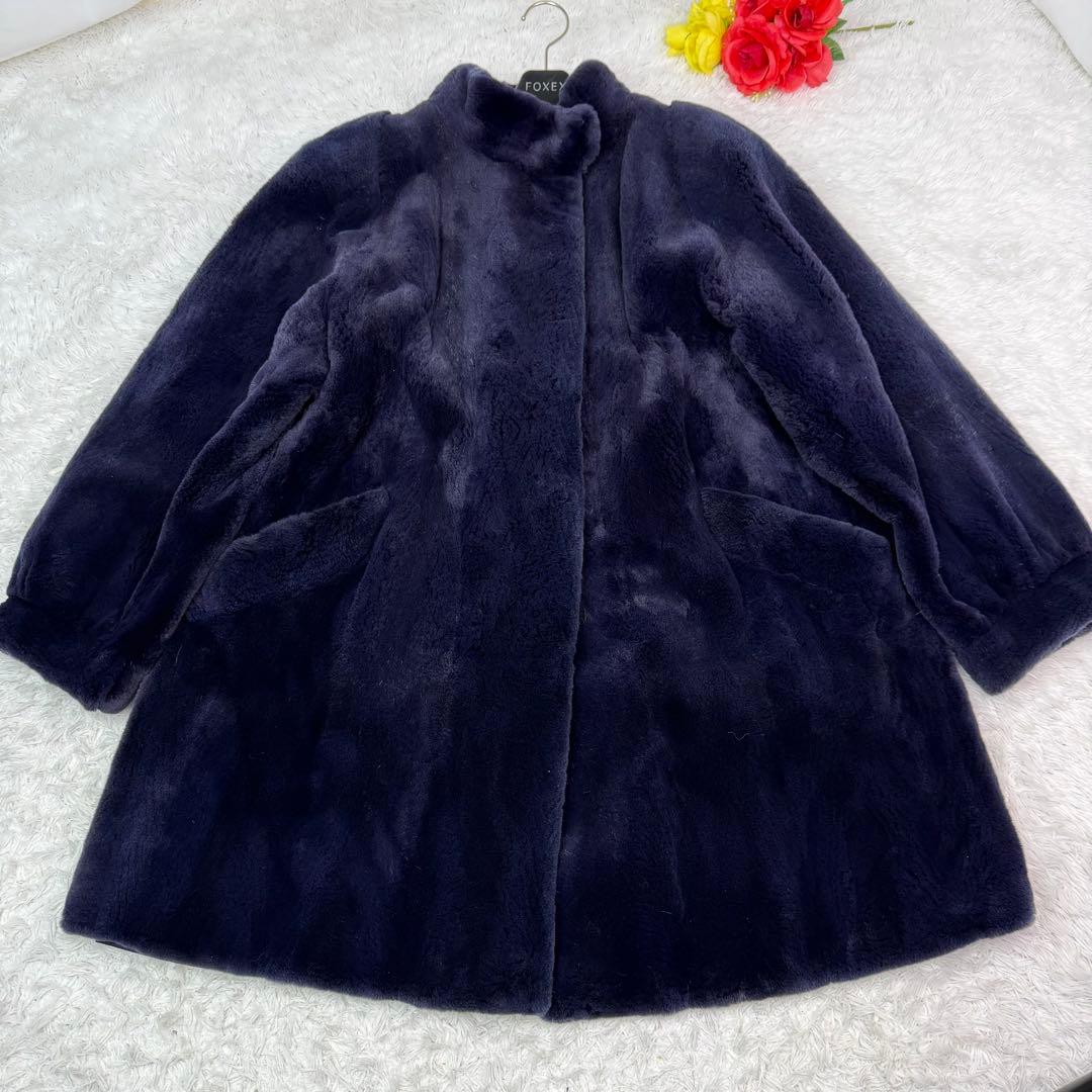 FUKUI FUR シェアード 肉厚 コート リアルファー 本毛皮 デザイン◎