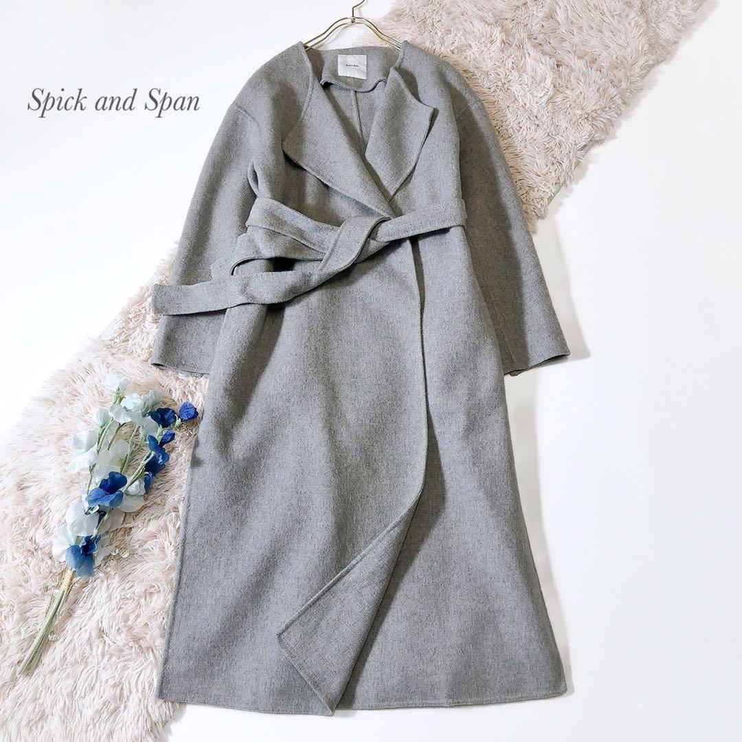 極美品ꕥスピックアンドスパン 北川景子さん 完売 ビーバーフォールドラペルコート