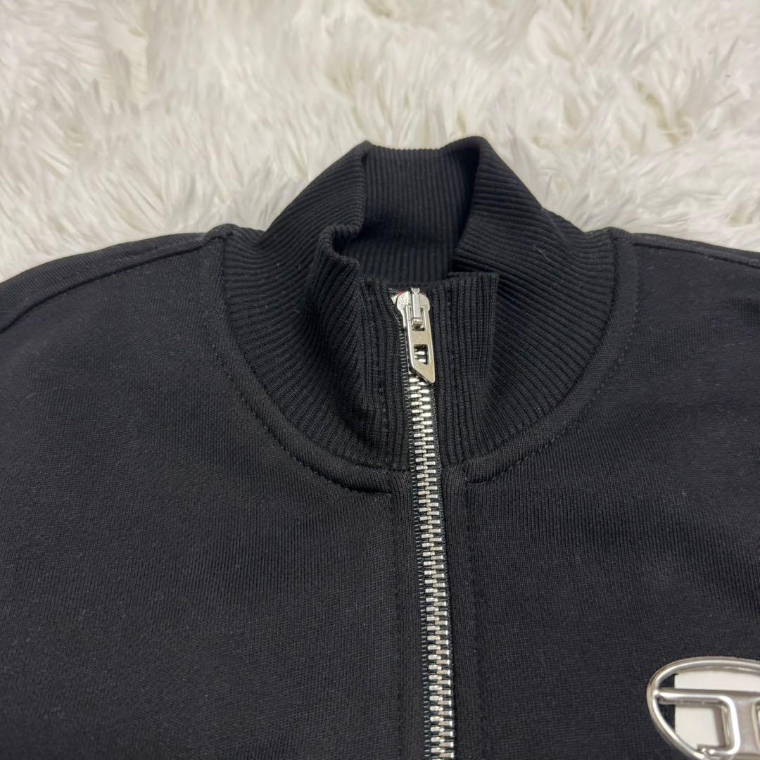 【新品タグ付き】DIESEL ジップアップスウェット ブラックMサイズ相当