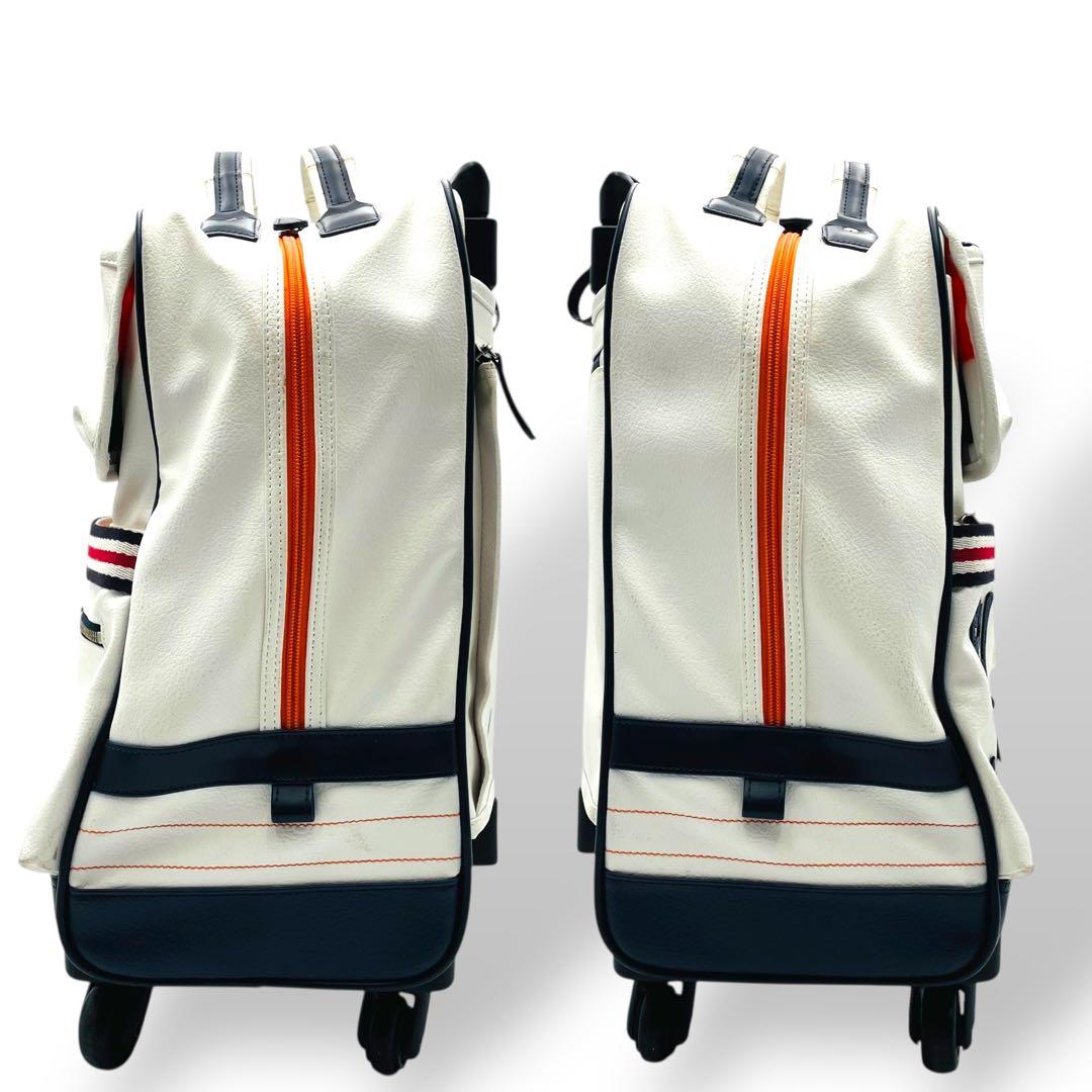 美品 CASTELBAJAC キャリーケース レザー ホワイト 鍵付き 大容量