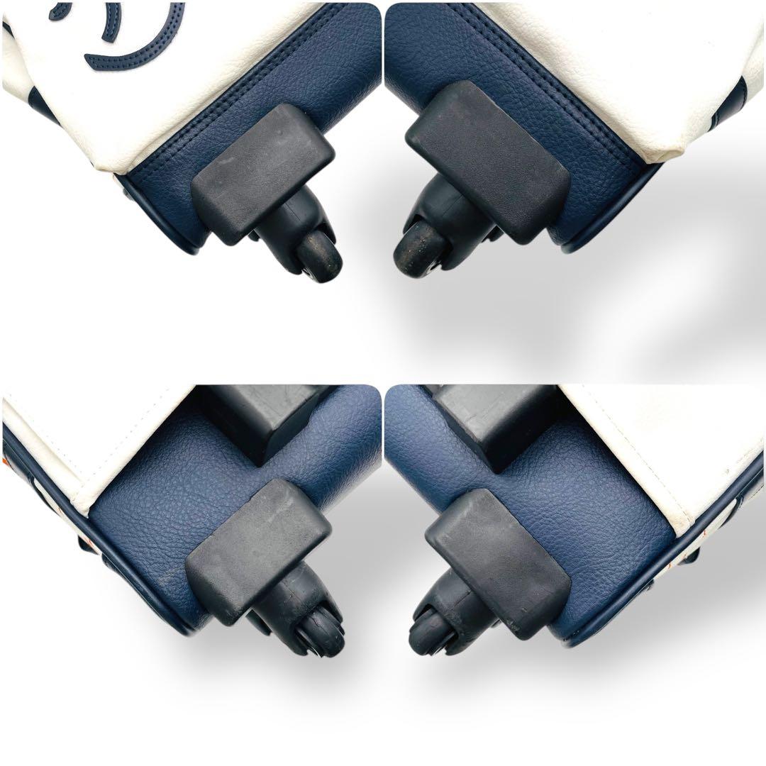 美品 CASTELBAJAC キャリーケース レザー ホワイト 鍵付き 大容量