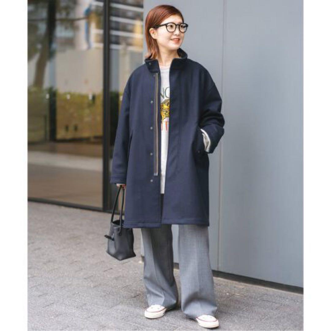 新品タグ付きSpick&SpanメルトンM-65 フィールドコートウール