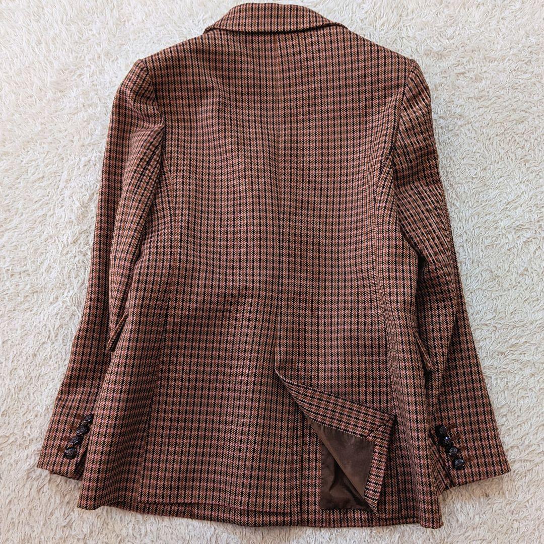 近年モデル美品❀アナイピンクグレンチェックダブル ジャケット　¥91,300