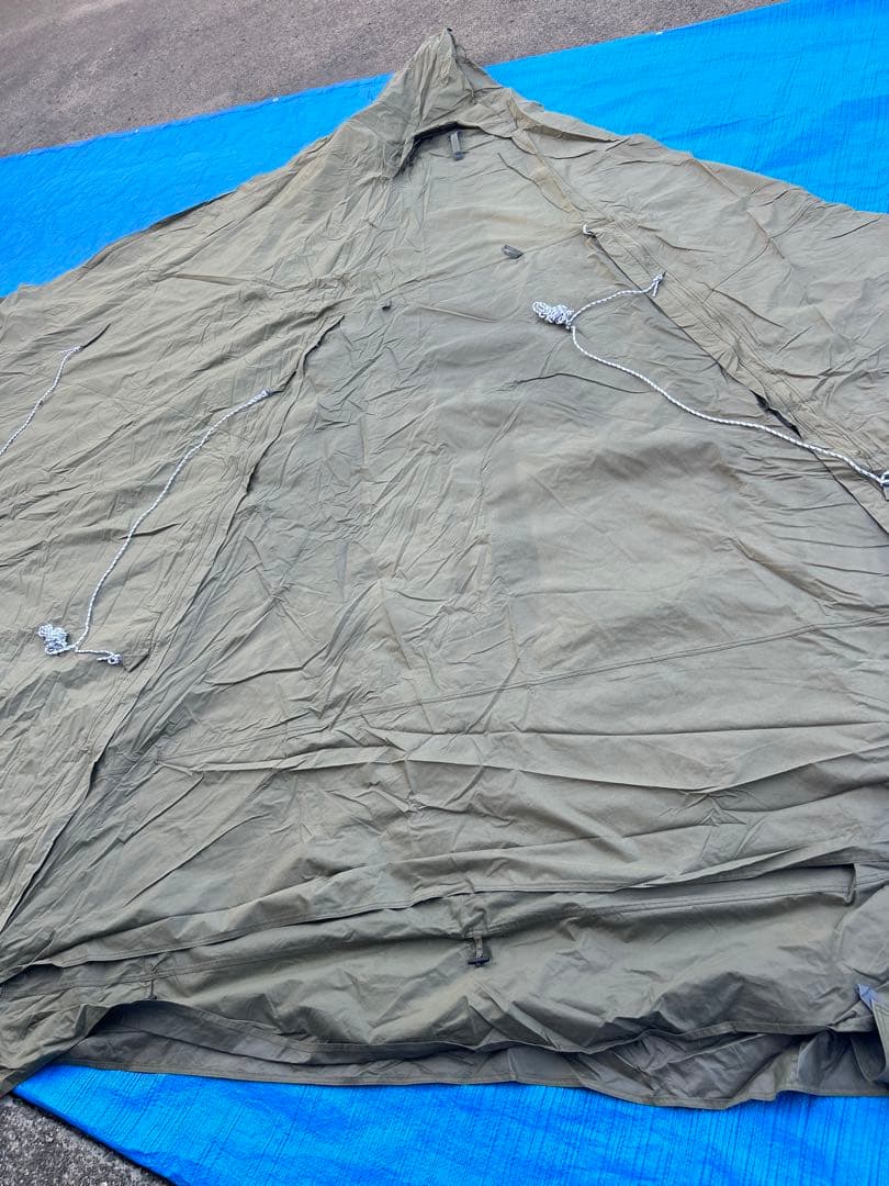 【美品】テントファクトリー Hi-TC ワイドワンポールテントRG モスグリーン