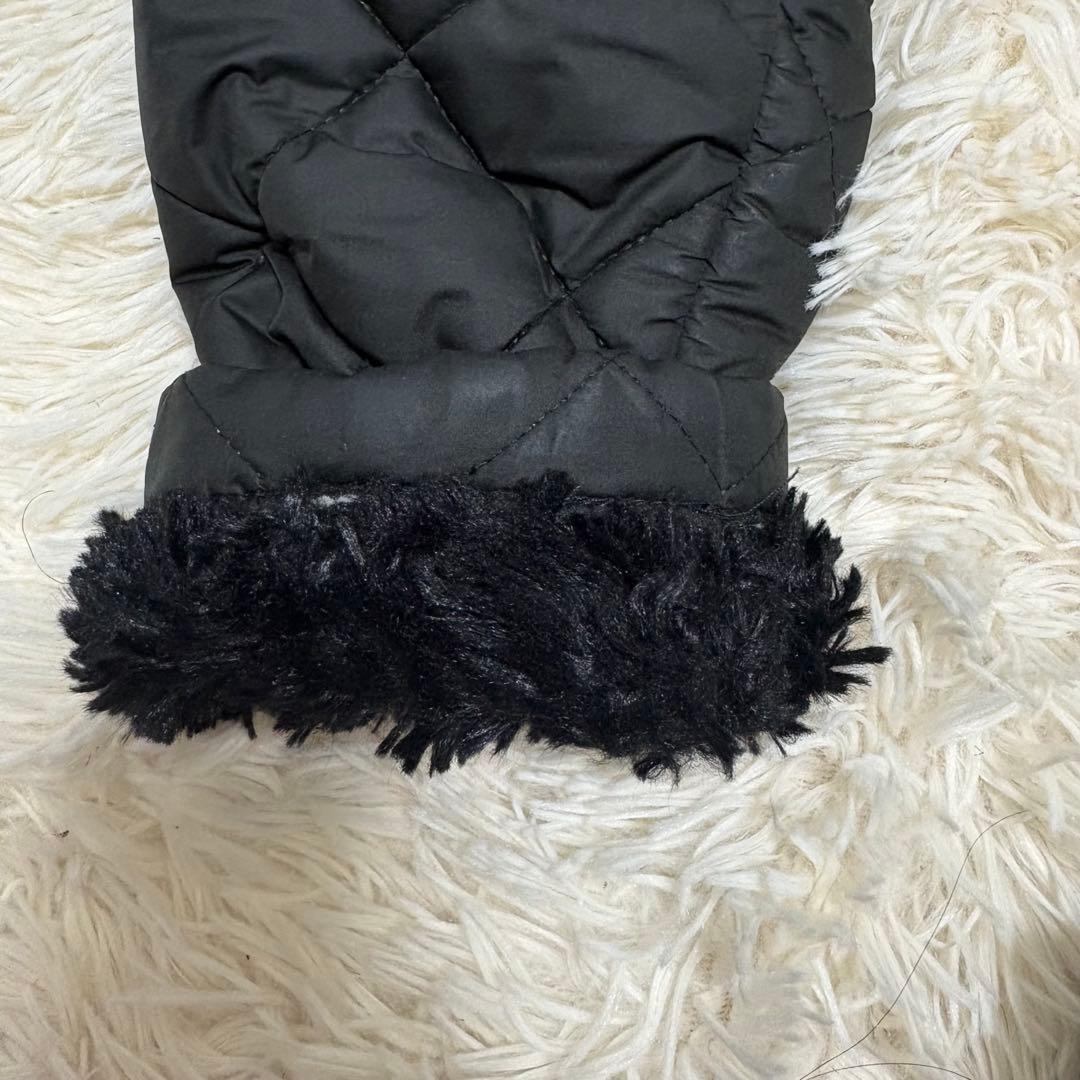 【美品】◆マッキントッシュ◆英国製 キルティングコート 裏地ボア 黒36