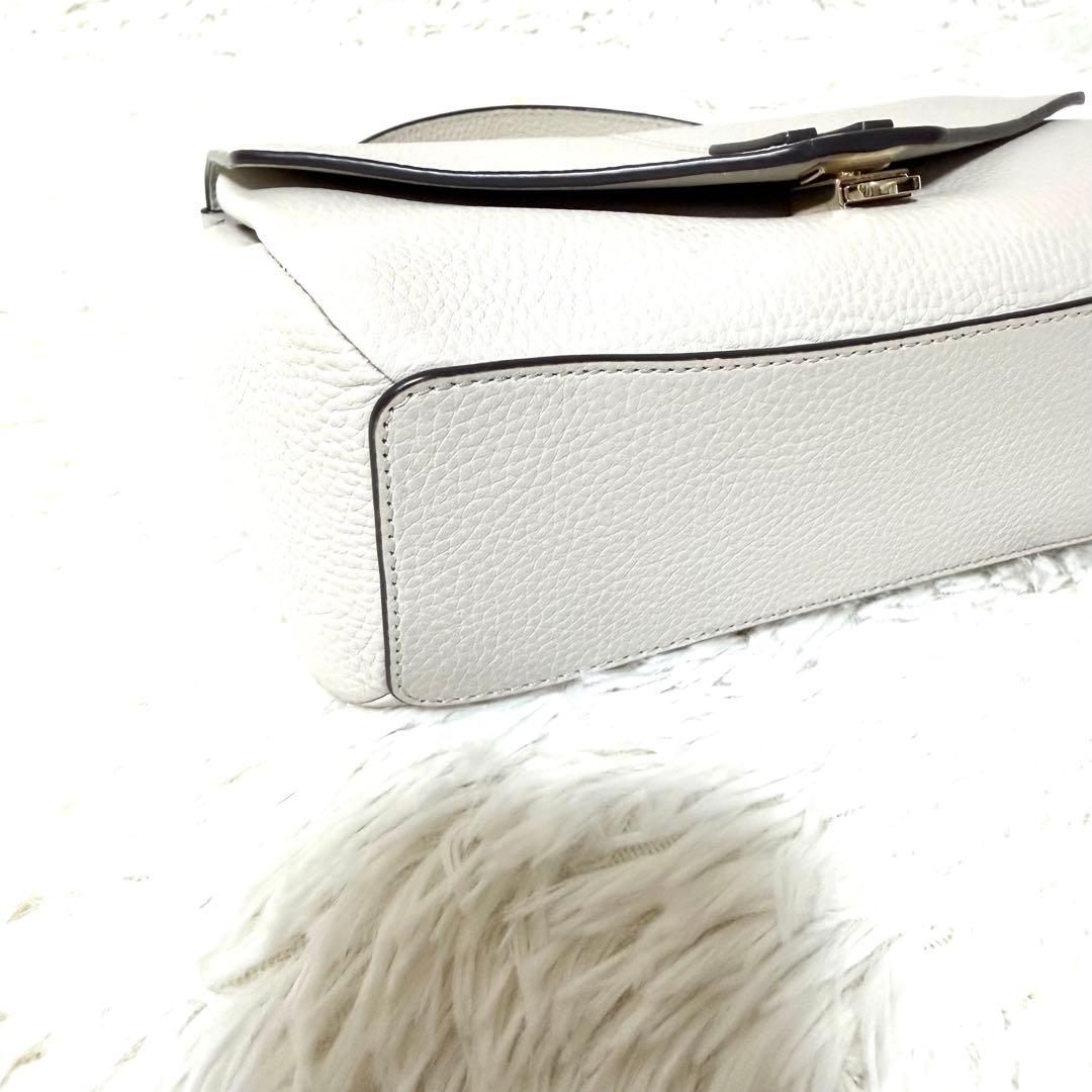 美品✨FURLA ダフネ ショルダーバッグ 2way 現行 アイボリー