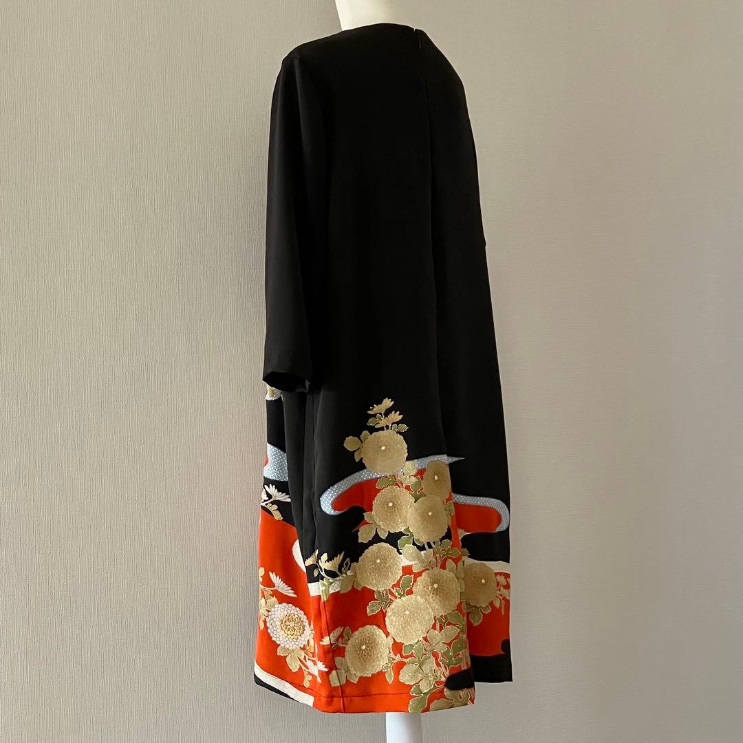 留袖リメイクワンピース　522