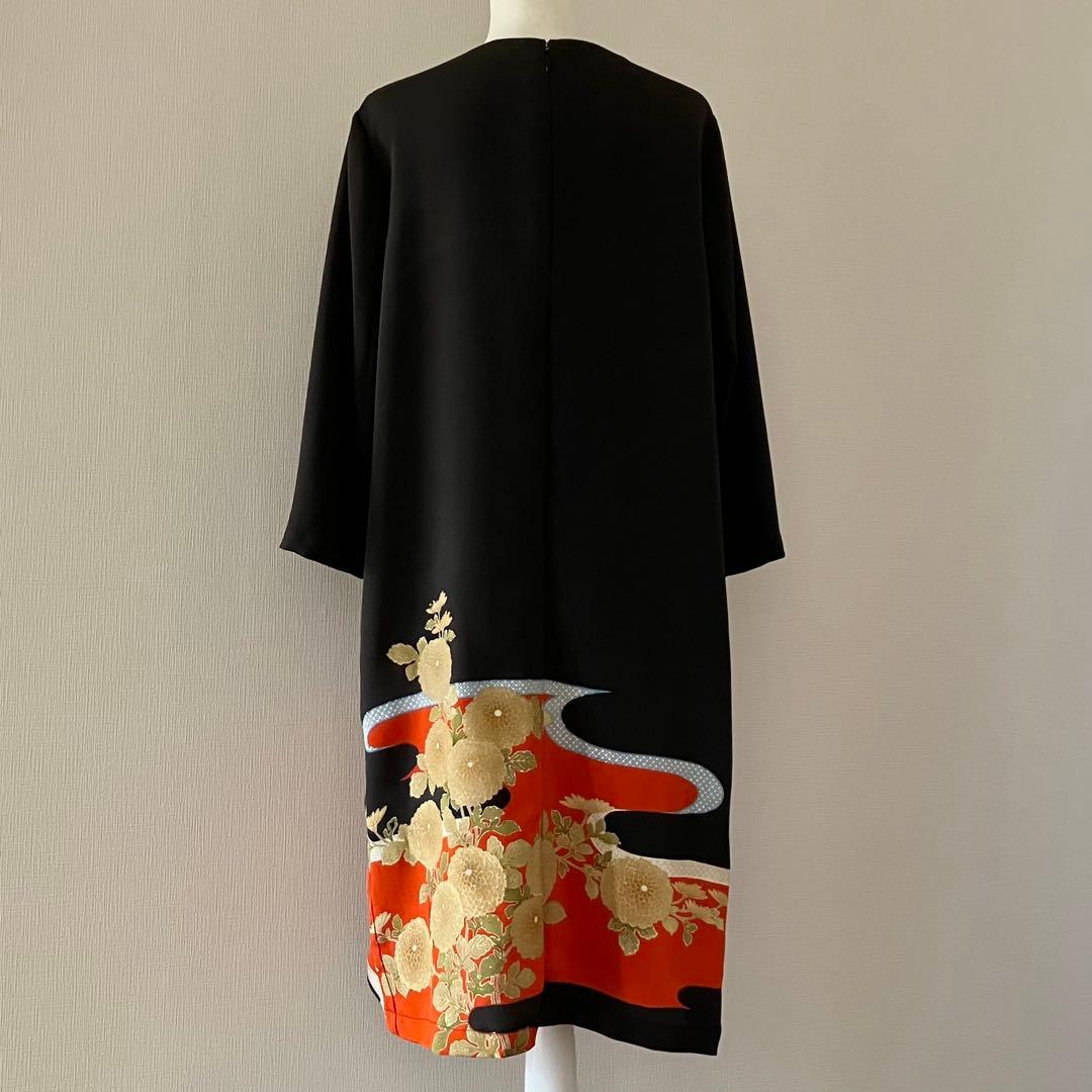 留袖リメイクワンピース　522