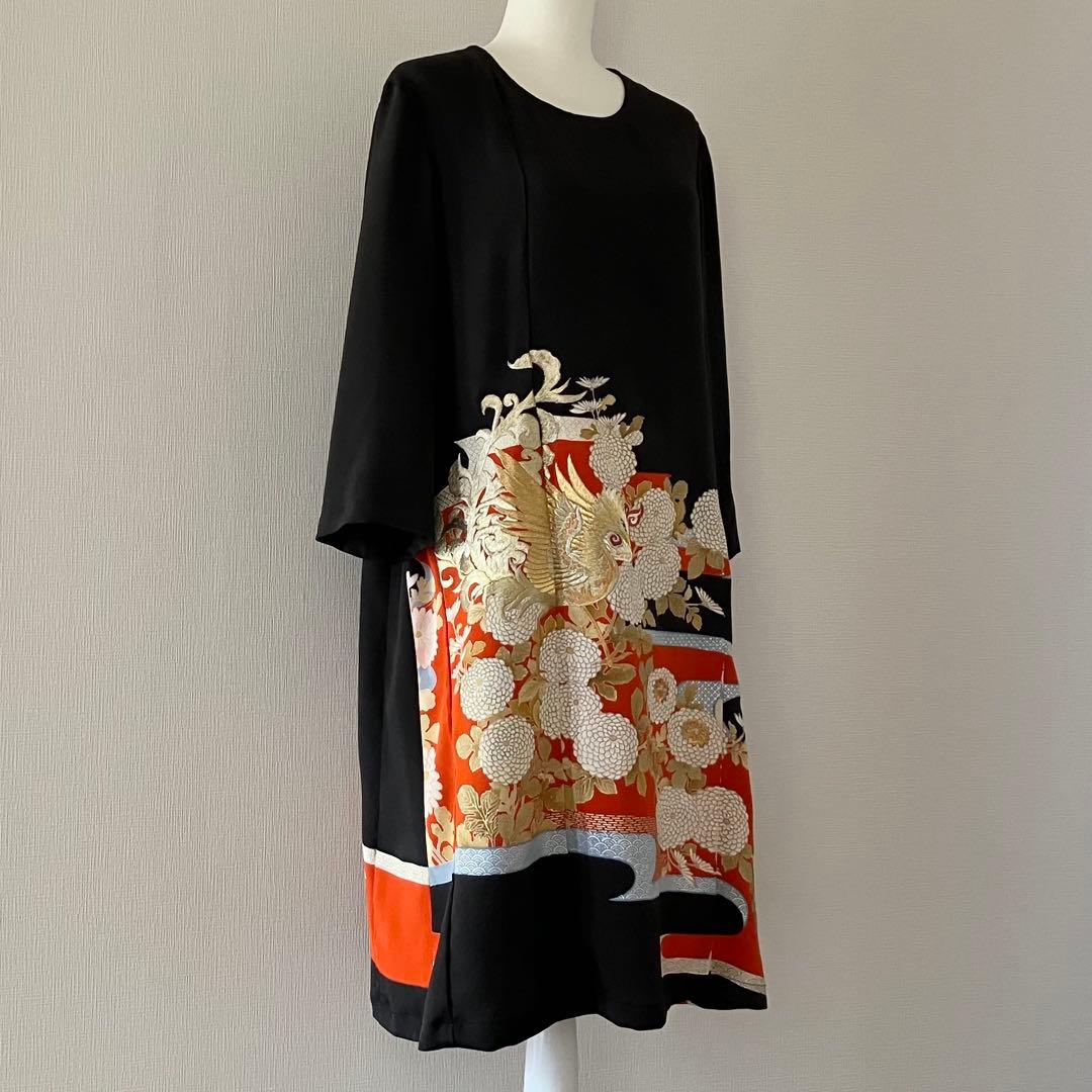 留袖リメイクワンピース　522