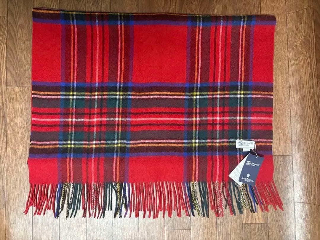 p*i様 大判ジョンストンズ カシミヤ 100%マフラー ストール ロイヤルスチ