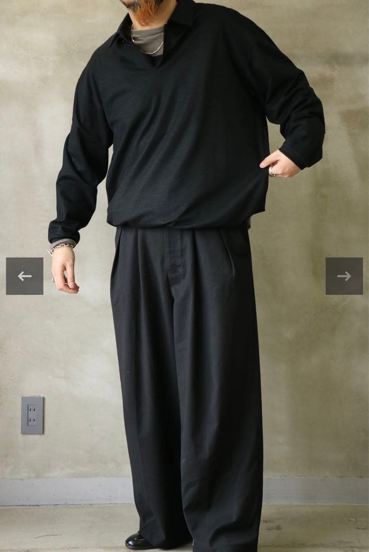 新品タグ付未使用/スティルバイハンド/ロングスリーブポロシャツ