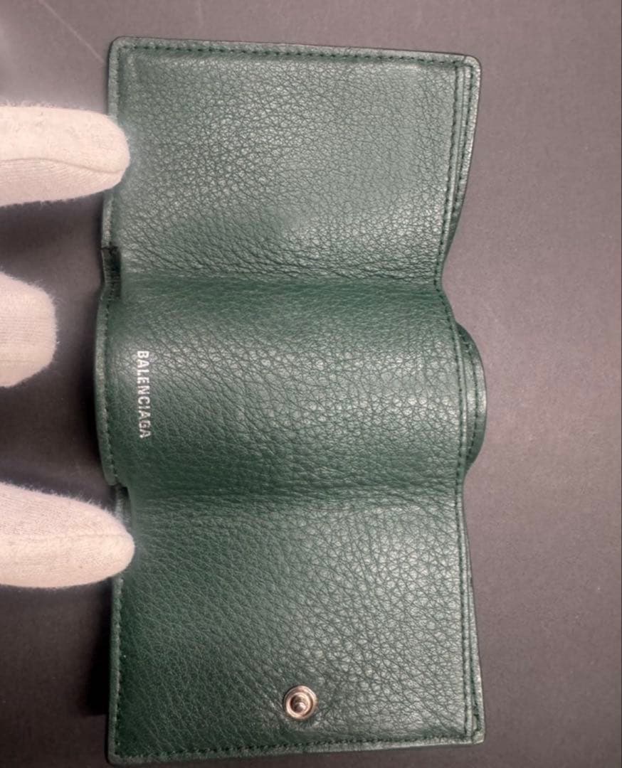 BALENCIAGA グリーン 三つ折り財布