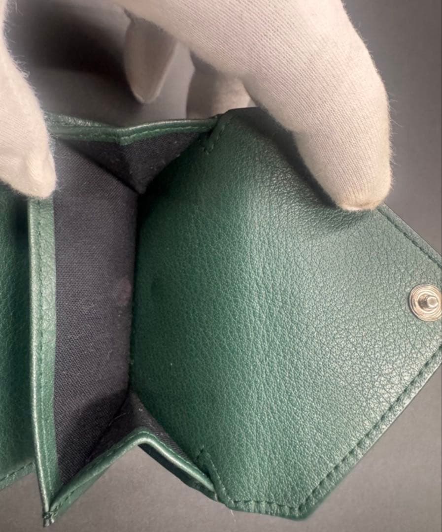 BALENCIAGA グリーン 三つ折り財布
