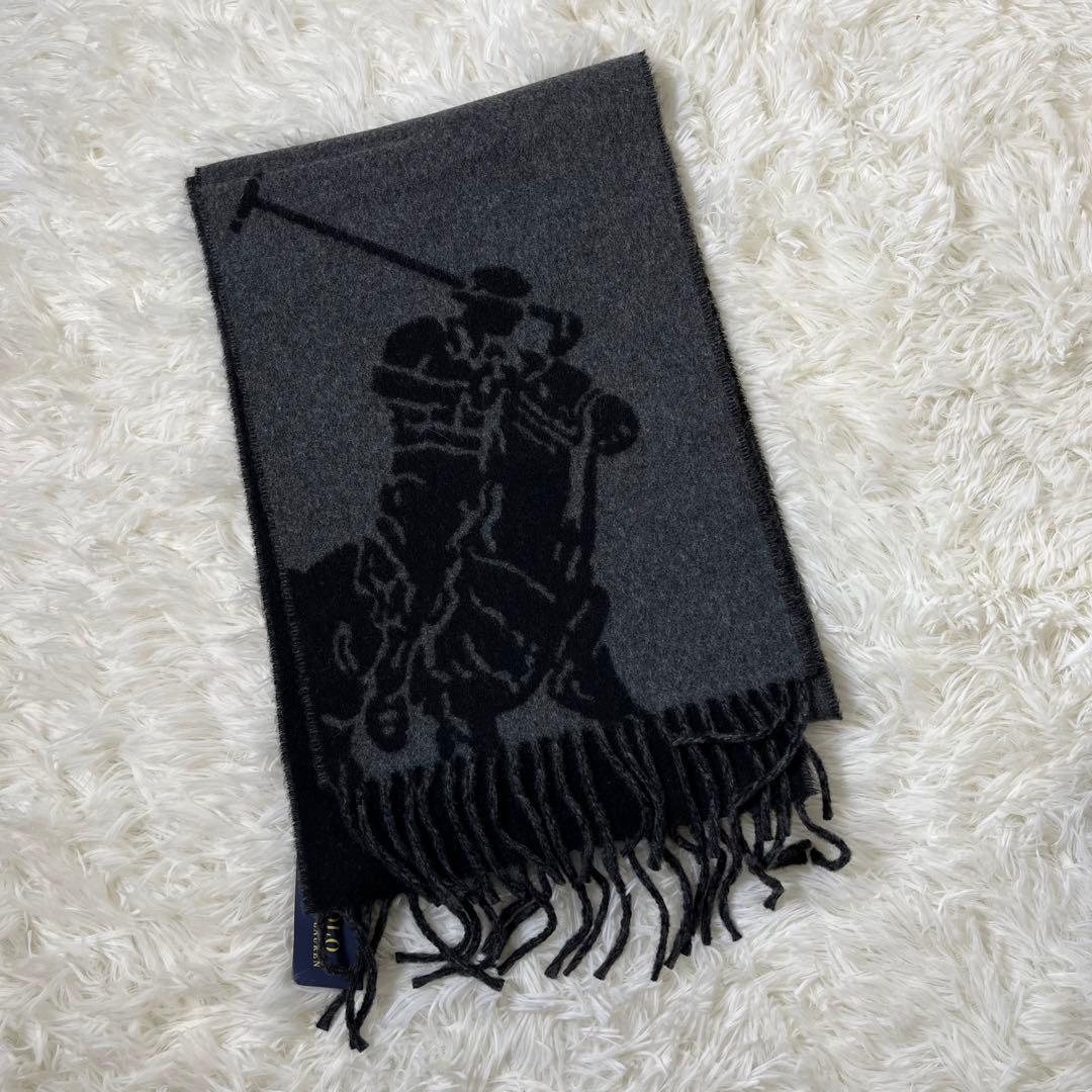 新品未使用 現行タグ　POLO RALPH LAUREN 箱付き　マフラー