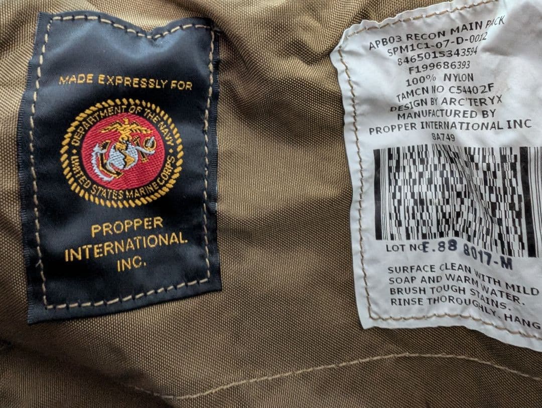 米軍払下げアサルトバック