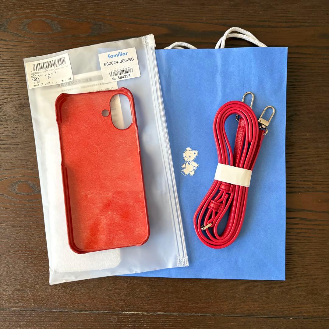 【美品】iPhone16Plus ケース + 【未使用】ストラップのセット