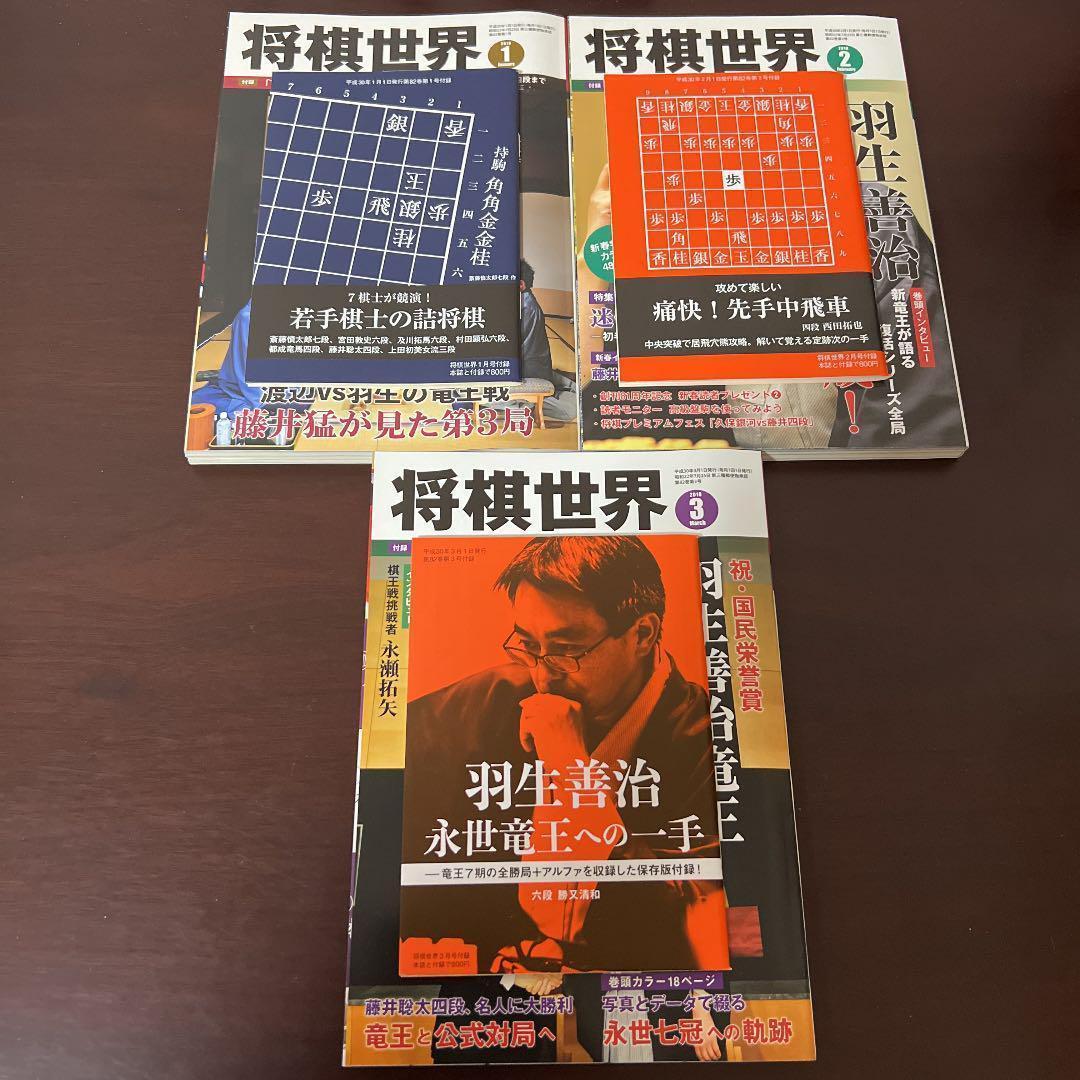 【新品未読】将棋世界　鬼貴重な10冊セット　藤井六冠　羽生永世七冠