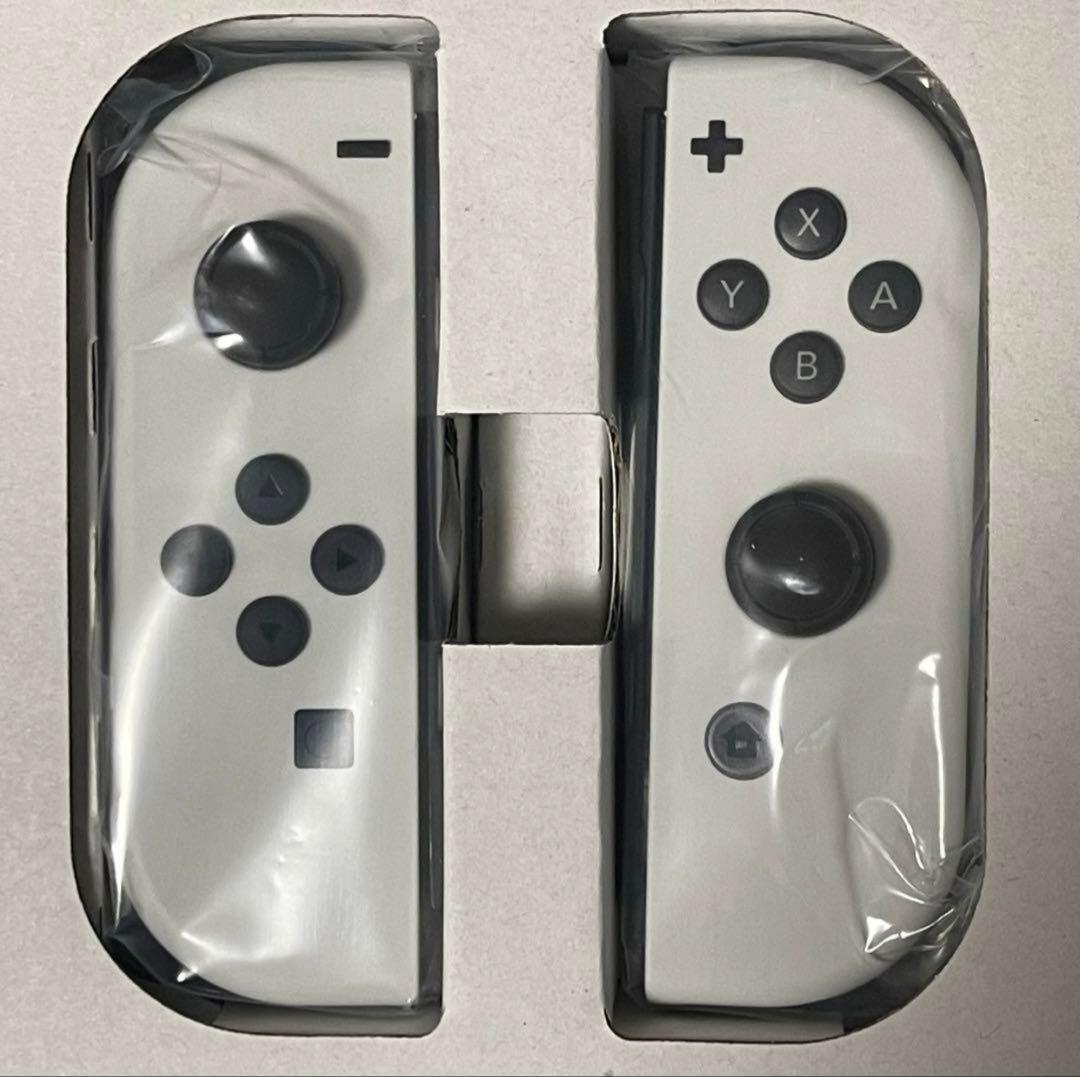 【ほぼ新品】任天堂Switch　純正品　正規品　ジョイコン　左右　ホワイトカラー
