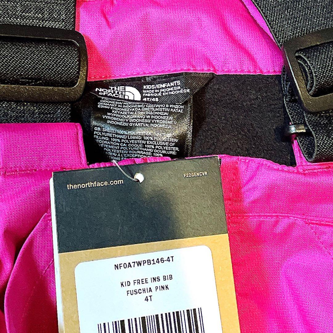 ザ ノースフェイス 新品 ビブパンツ 4T スノボウェア スキーウェア