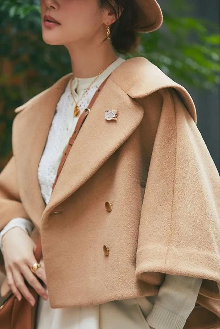 yuuuiseventen セブンテン ダブルブレストショートコート xs