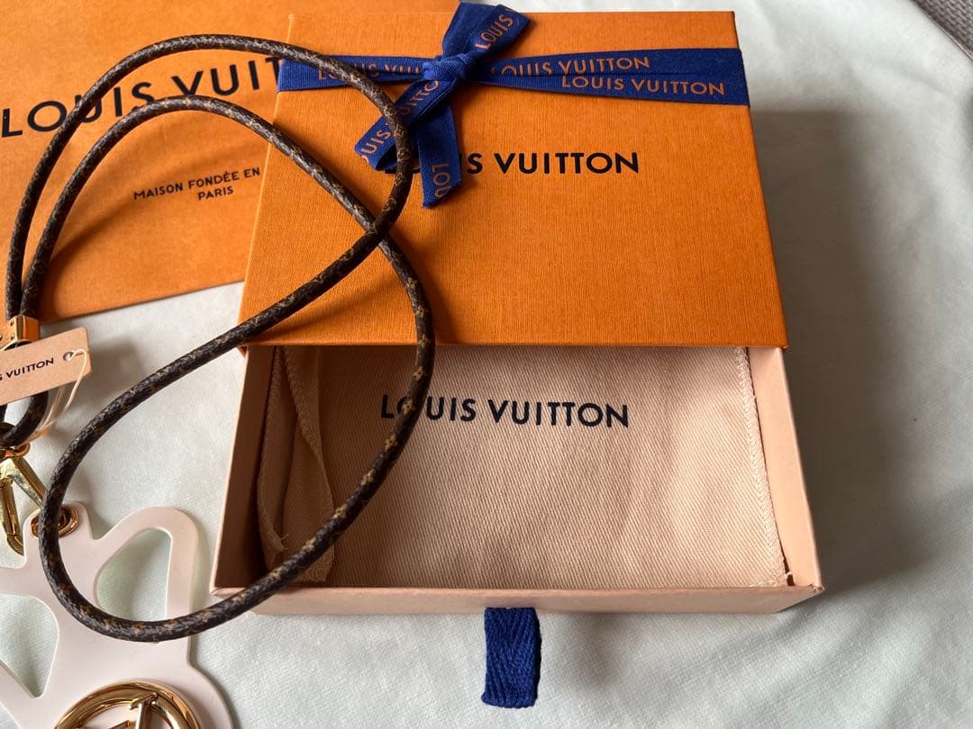 LOUIS VUITTON ストラップ ホワイト ゴールド
