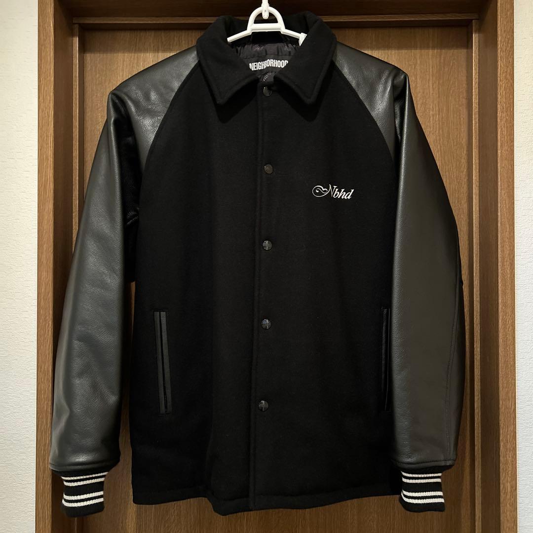 ★美品★ネイバーフッド　カウレザークラブジャケット　M