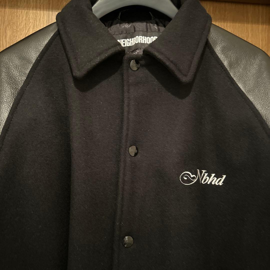 ★美品★ネイバーフッド　カウレザークラブジャケット　M