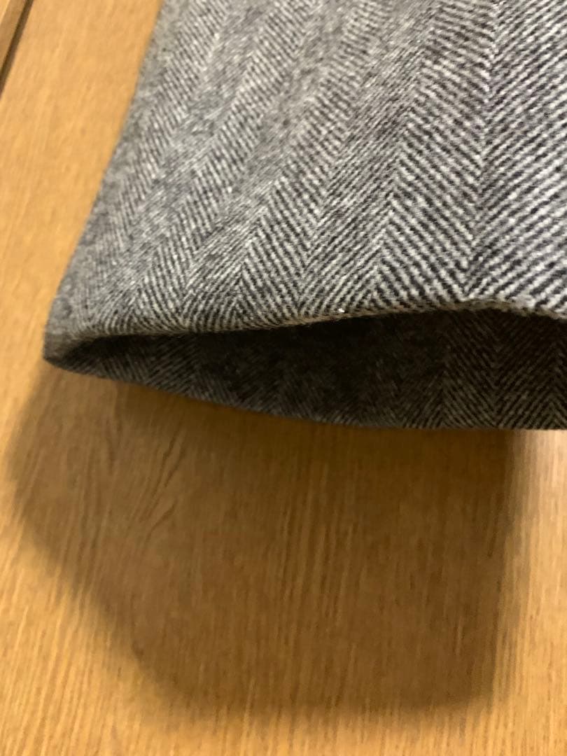 LITTLE BIG グレー ヘリンボーン ワイドパンツ