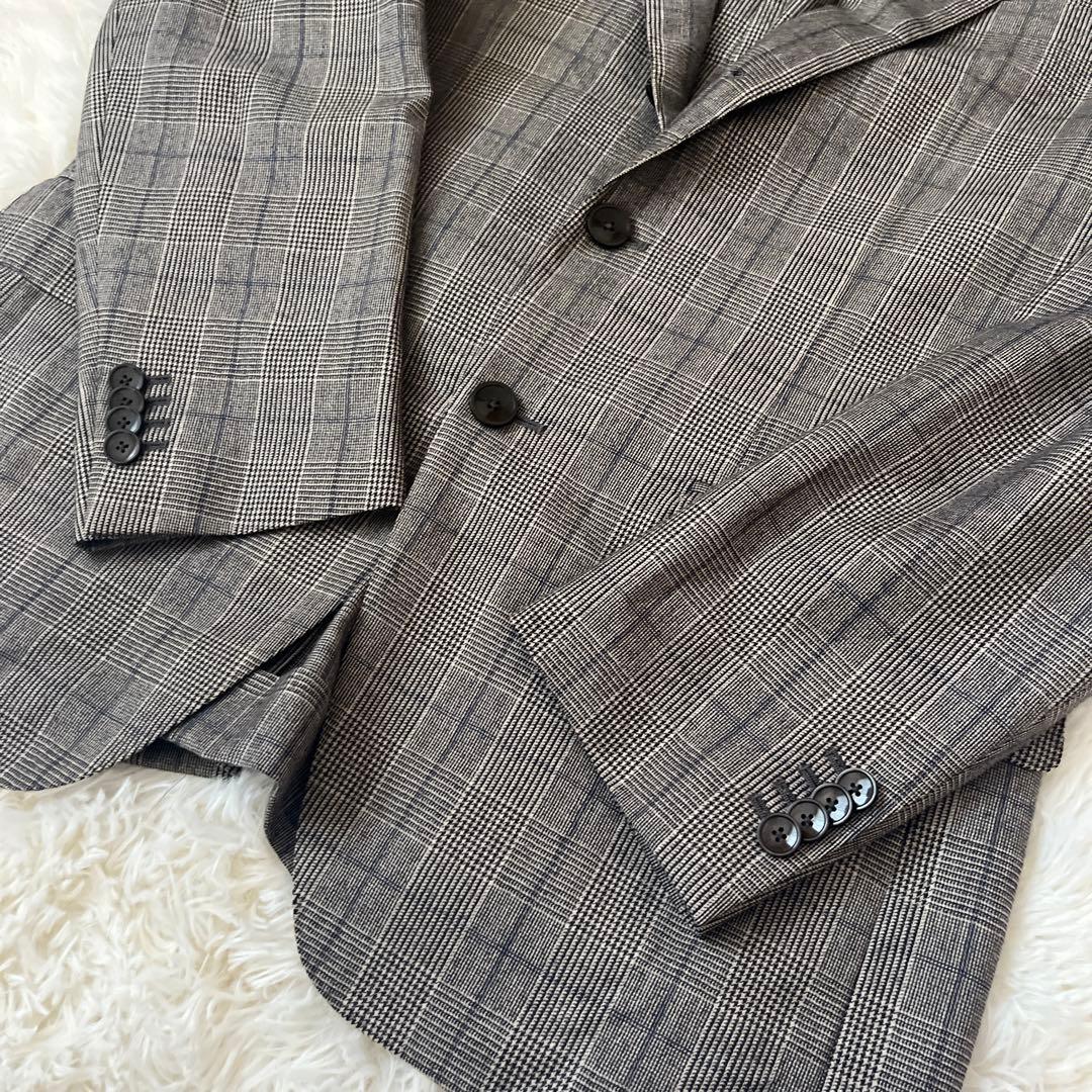 土日限定お値下げ！極美品✨caruso カルーゾ　チェック柄スーツ