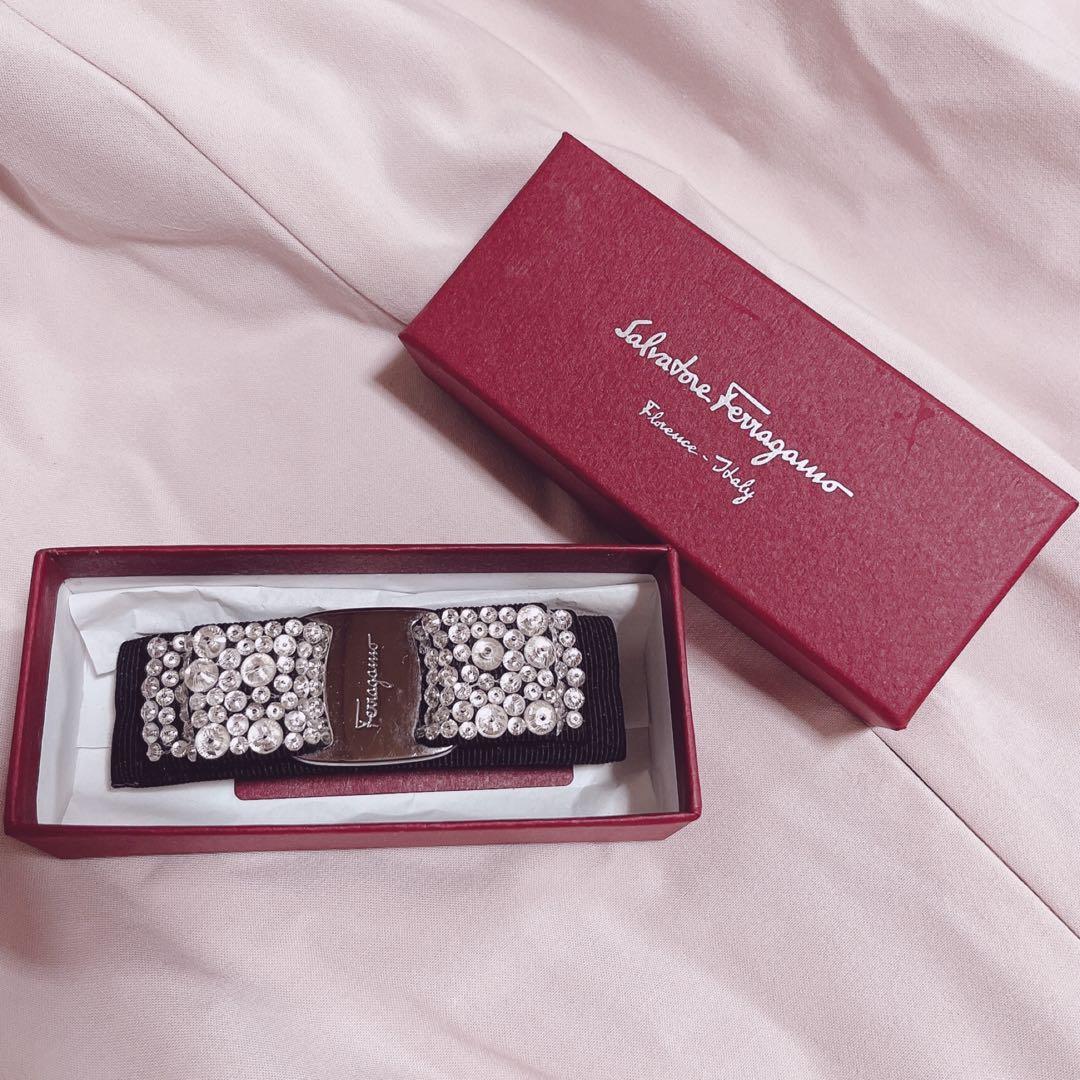 フェラガモ Ferragamo バレッタ ヴァラリボン リボン ヘアアクセサリー